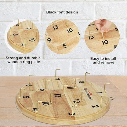Ring Toss Game,Indoor Outdoor for Kids Adults Family,Fun Tailgate or Hangs on Wall,Exciting Gift