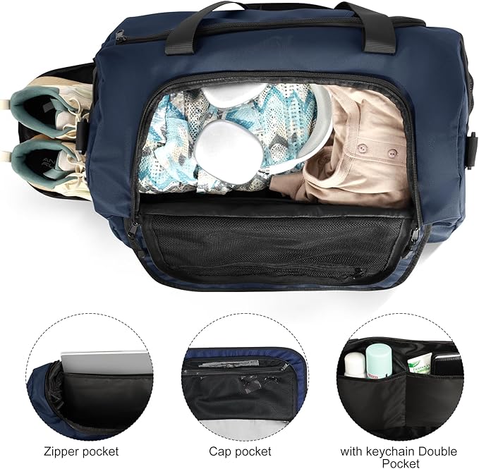 Gym Bag for Men Women With Shoe Compartment & Wet PocketWater Resistant Sports Gym Bag 、shoulder