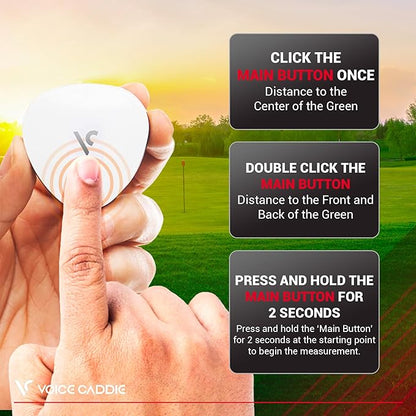 VOICE CADDIE VC300SE Voice Golf GPS, White, One Size (VC300SE_WH)
