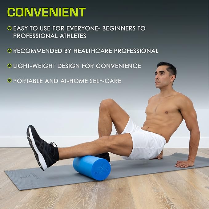 ProsourceFit Flex Foam Rollers for Muscle Massage, Physical Therapy, Core & Balance Exercises