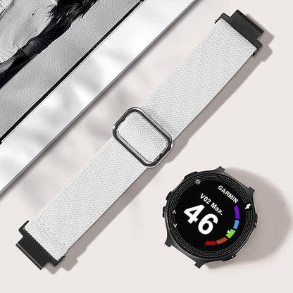 Elastic Nylon Watchband Compatible with Garmin Forerunner 235/220/230/620/630/735XT,Soft Adjustable