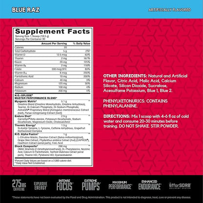 BSN N.O.-XPLODE Pre Workout Powder, Energy Supplement for Men and Women with Creatine and