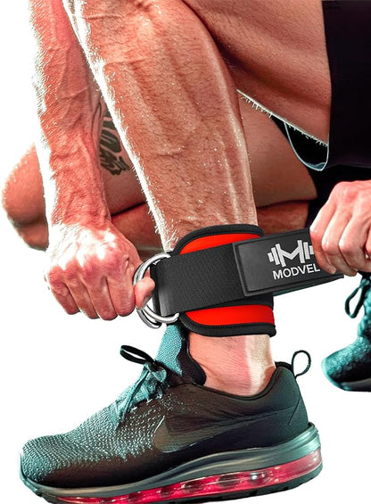 Modvel Gym Ankle Strap for Cable Machines ??Glute & Leg Kickback Ankle Straps for Gym Workouts