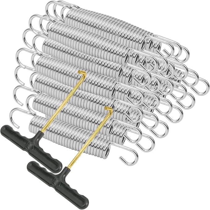 24 Pcs Trampoline Springs, 5.5-7 Inch Heavy Duty Stainless Steel Replacement Springs, Universal