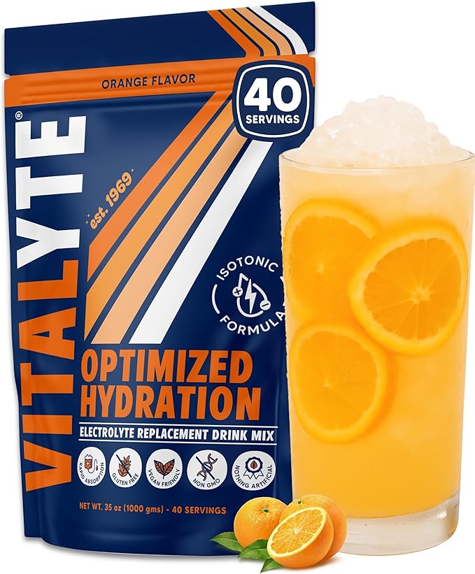 Vitalyte Electrolyte Powder Drink Mix, Isotonic Electrolyte Hydration Mix, Gluten Free Post Workout
