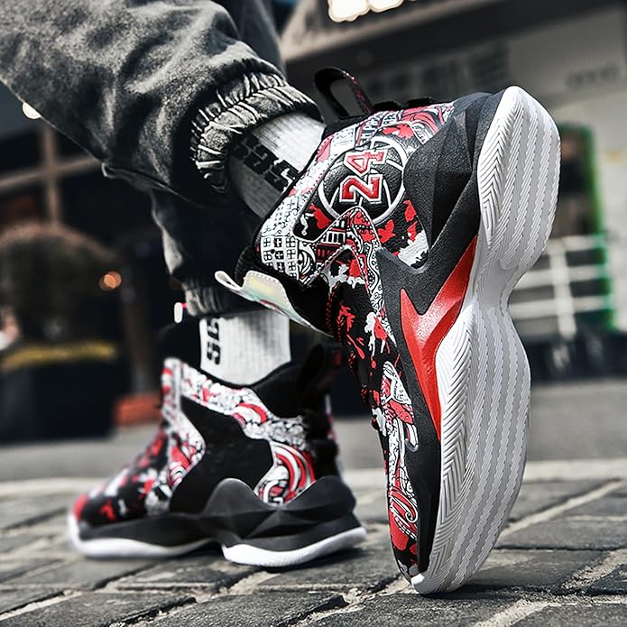 Boys Basketball Shoes Breathable Indoor Athletic Shoes Youth Outdoor Fashion Sneakers Comfortable