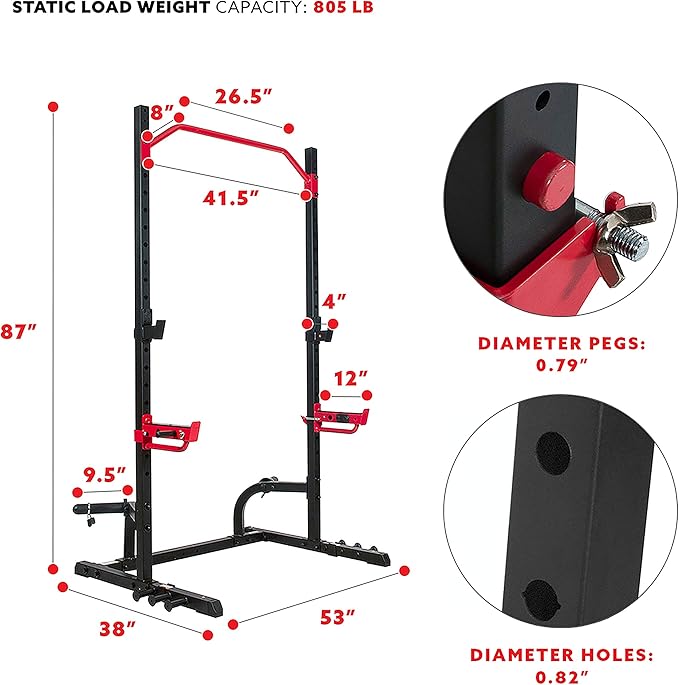 Sunny Health & Fitness Multifunctional Strength Training Home Gym ??Complete Workout Equipment with