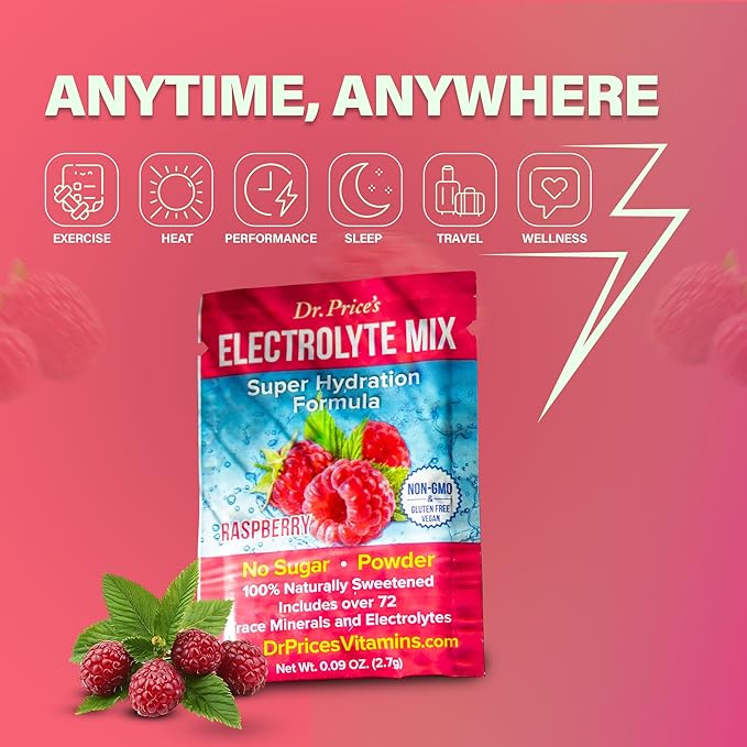Dr. Price’s Electrolyte Mix | Sugar-Free Hydration Powder with 72+ Trace Minerals | No Sugar