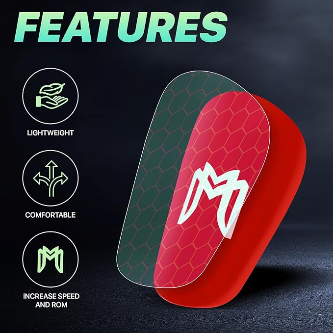 MiniGuards - Mini Shin Guards for Soccer Players - Tiny Shin Pads for Men, Women, Teens - Miniature