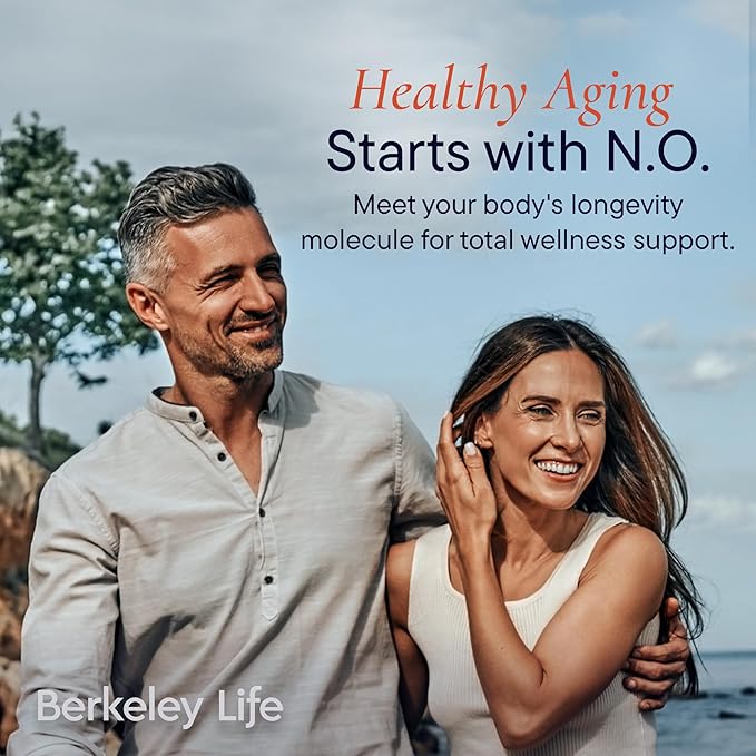Berkeley Life Nitric Oxide Booster & Test Strips Starter Kit - 60 Capsules & 50 Test Strips