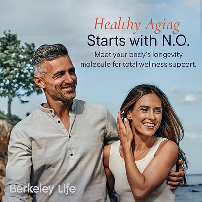 Berkeley Life Nitric Oxide Booster & Test Strips Starter Kit - 60 Capsules & 50 Test Strips