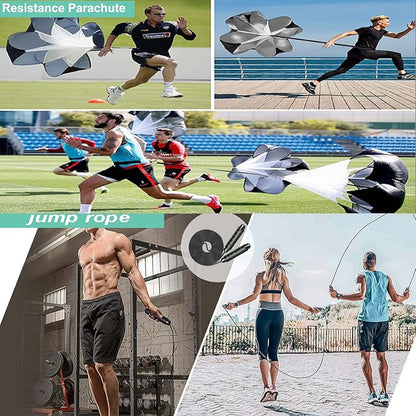 Agility Ladder Speed Agility Training Equipment,1 Agility Ladder 20ft,4 Hurdles,Training Soccer