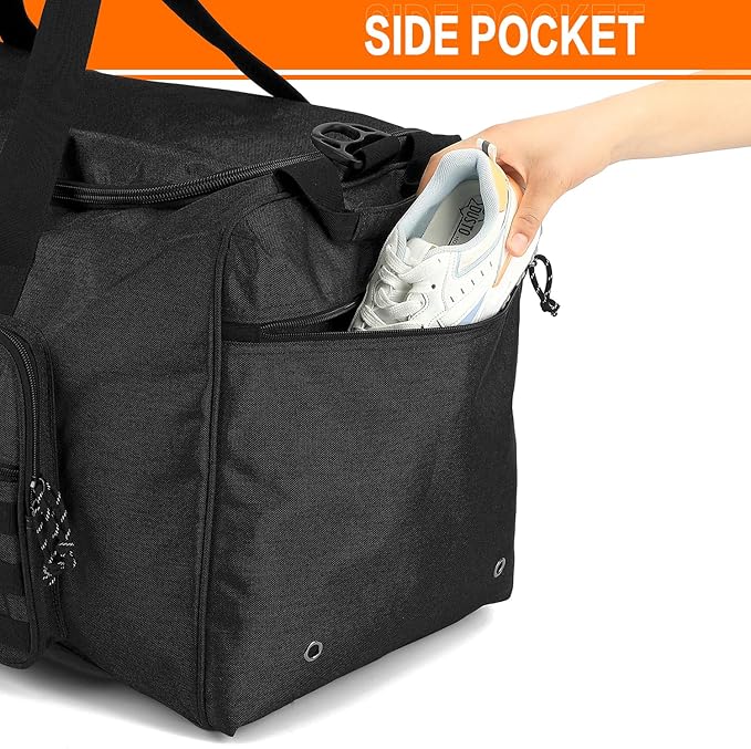 125L Extra Large Gym Duffle Bag for Men Women with Shoes Compartment Heavy Duty Tactical Sports