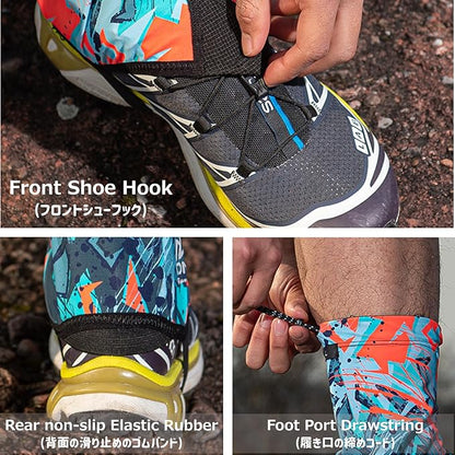 Azarxis Trail Gaiters Low Ankle Gators Shoes Boots Cover Breathable & Sand Protection for Men Women