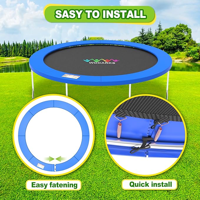 Trampoline Pad, 10ft 12ft 14ft Trampoline Replacement Safety Pad, Waterproof and Tear-Resistant