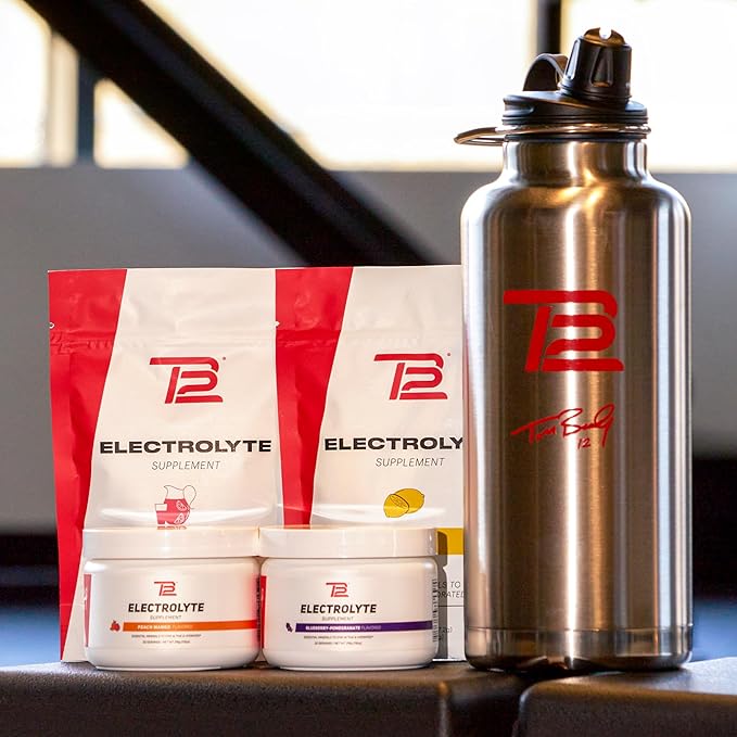 TB12 Electrolytes Powder Packets Fruit Punch ??Mineral-Rich Electrolyte Powder for Fast Hydration