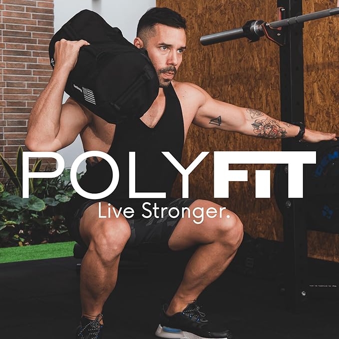 Polyfit Sandbag Pro - Workout Sandbag with Triple Closure Filler Bag and Reinforced Nylon Webbing