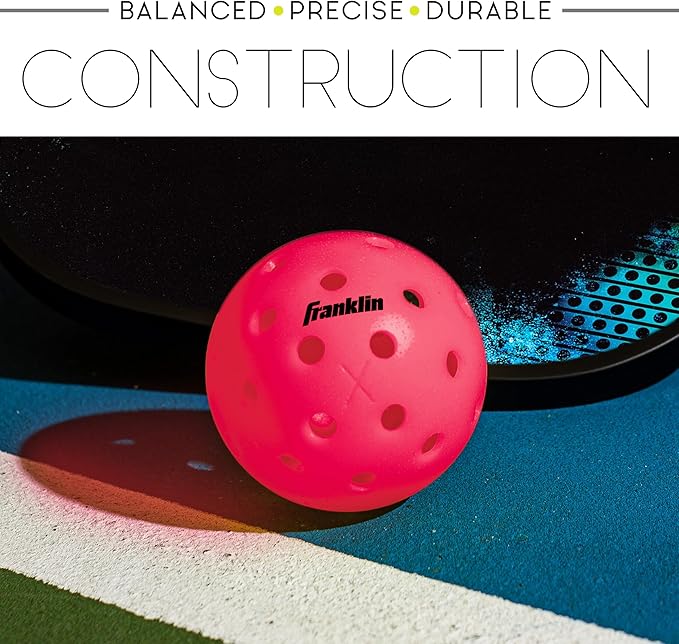 Franklin Sports X-40 Outdoor Pickleballs - Official Ball of USA Pickleball, APP Tour + US Open