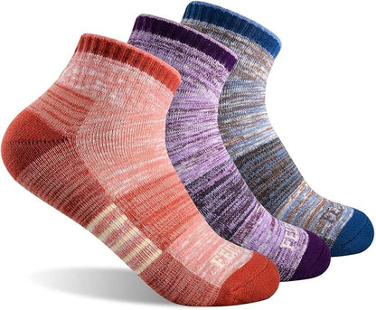FEIDEER Hiking Walking Socks For Women, Multi-pack Outdoor Recreation Socks Moisture Wicking Crew