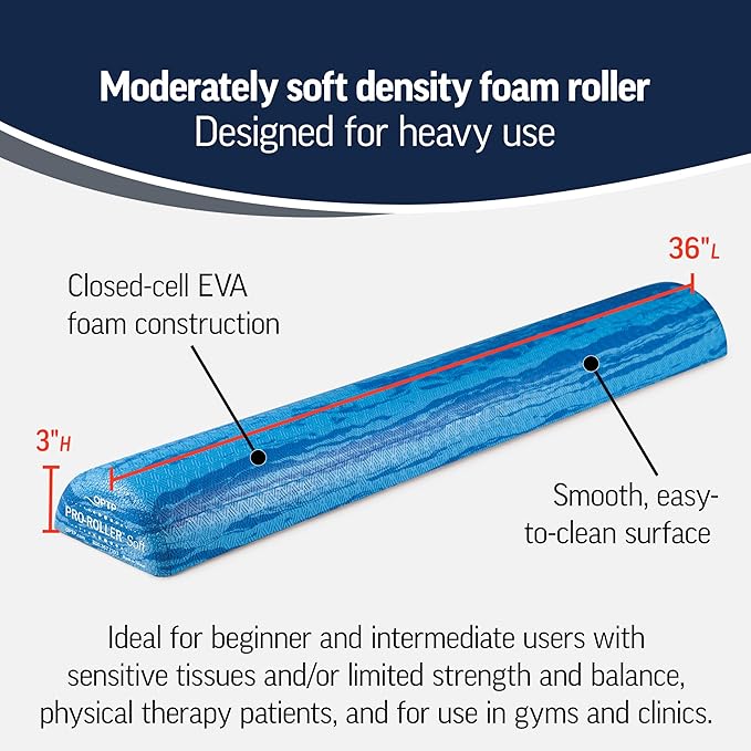 OPTP PRO-Roller Soft Density Foam Roller ??Low Density Soft Foam Roller for Physical Therapy