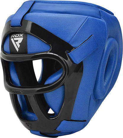 RDX Boxing Headgear MMA Muay Thai, Removable Face Grill, Head Gear for Sparring Grappling Martial
