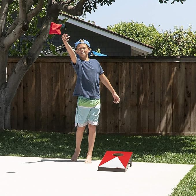 GoSports 2 ft x1 ft Portable Size Cornhole - Choose Classic or Wood Designs - Game Set with 6 Bean