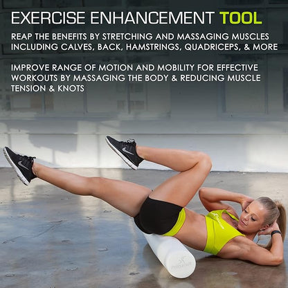 ProsourceFit Flex Foam Rollers for Muscle Massage, Physical Therapy, Core & Balance Exercises
