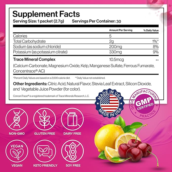 Dr. Price’s Electrolyte Mix | Sugar-Free Hydration Powder with 72+ Trace Minerals | No Sugar