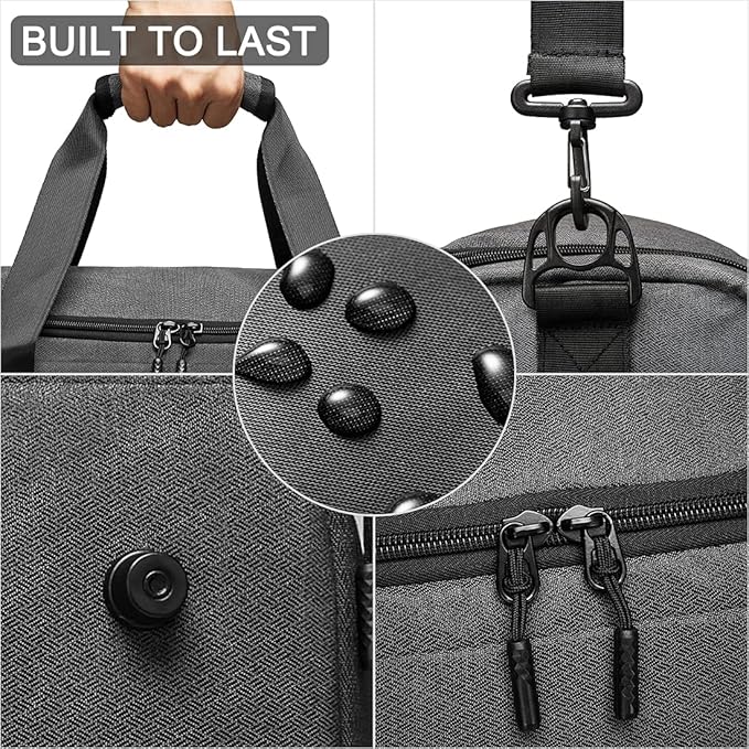 Gym Bag for Men Women, Small Fitness Workout Sports Bag with Wet Pocket & Shoes Compartment, Water