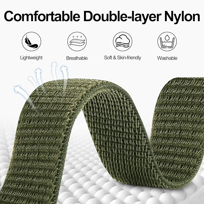 22mm Sport Ankle/Arm Band Compatible with Amazfit Helio, Quick Release Breathable Nylon Bicep Strap