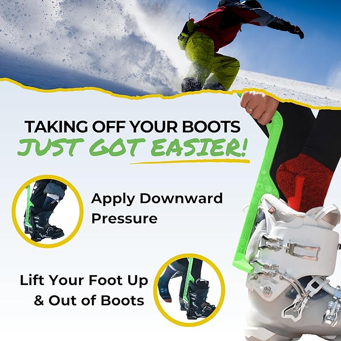Ski Boot Remover Tool with Ergonomic Handle - Heavy-Duty Boot Removal Device for Skiing
