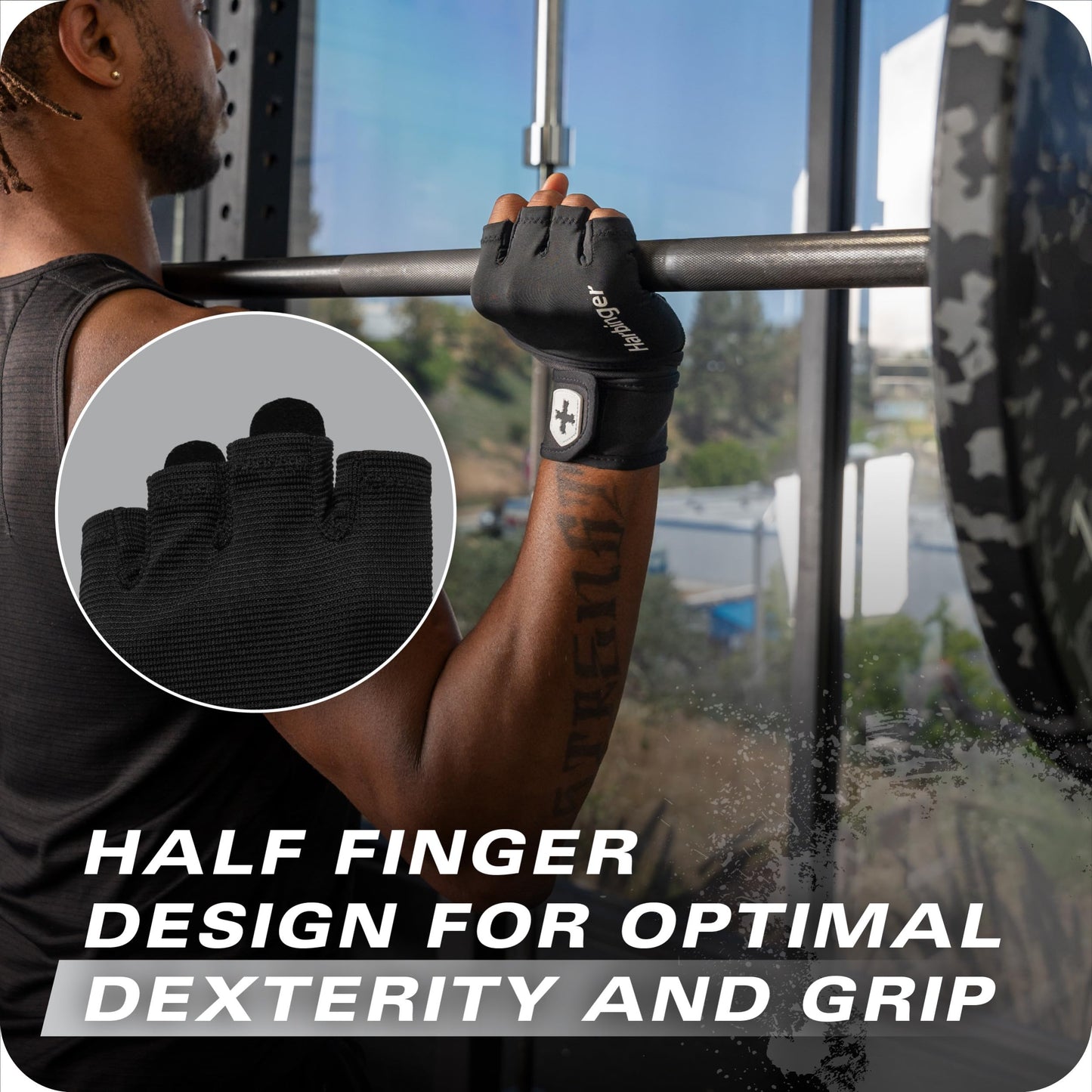 Harbinger Pro Wristwrap Gloves 3.0 - Enhanced Grip, Superior Wrist Support, Breathable 4-Way