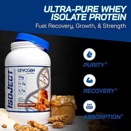 Evogen Isoject - Whey Protein Isolate | Ultra-Pure Whey Protein Powder with Ignitor Enzymes, BCAAs
