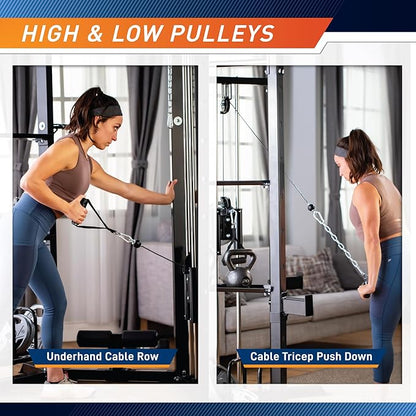 Marcy Strength Training Home Gym Cage with Pulley System for Weightlifting, Bodybuilding, Full Body