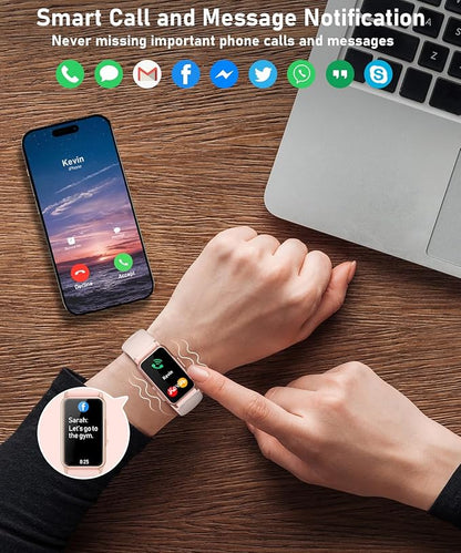 Smart Watch Fitness Tracker with 24/7 Heart Rate, Blood Oxygen Blood Pressure Monitor Sleep Tracker