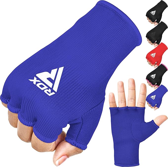 RDX Boxing Hand Wraps Inner Gloves Men Women, Half Finger Elasticated Bandages, Under Mitts Fist