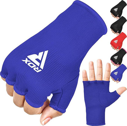 RDX Boxing Hand Wraps Inner Gloves Men Women, Half Finger Elasticated Bandages, Under Mitts Fist