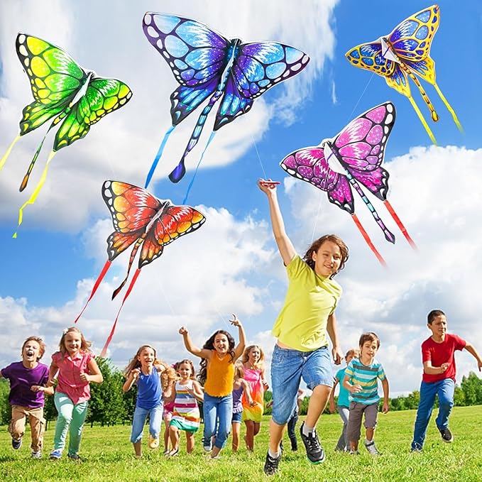Kite for Kids Ages 3-5 4-8 & Adults, Flying Toys| Beach Toys| Outdoor Toys, Easy to Fly Butterfly