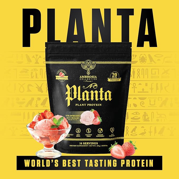 Ambrosia Planta - Premium Plant-Based Protein | Vegan & Keto Friendly | Gourmet Flavors with No