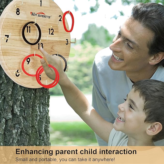Ring Toss Game,Indoor Outdoor for Kids Adults Family,Fun Tailgate or Hangs on Wall,Exciting Gift