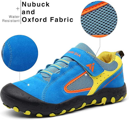 Mishansha Kids Hiking Boots Toddler Girls Boys Hiking Shoes Water-Resistant Anti-Collision Non-Slip