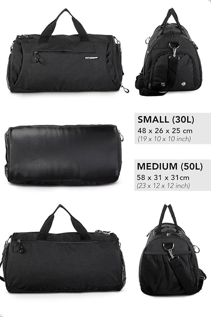 Fitgriff® Gym Bag for Men & Women with Shoe & Wet Compartment - Duffle Bag for Travel, Sports