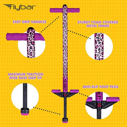 Flybar Pogo Stick for Kids, 40 to 80 Pounds, Perfect for Beginners, Easy Grip Foam Handles