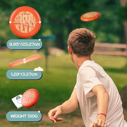 Wham-O Frisbee Cool Flyer Flying Disc, 9.95 Inch Sports Disc Lightweight Durable for Outdoor Beach
