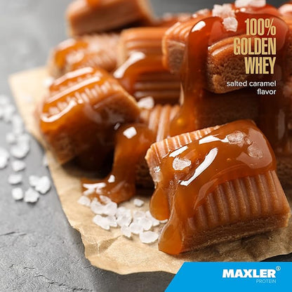 Maxler 100% Golden Whey Protein - 24g of Protein per Serving - Premium Whey Protein Powder for Pre