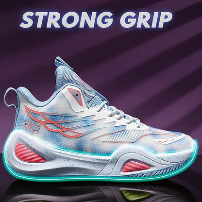 CJSPORX Women Men Basketball Shoes Breathable Men Non Slip Outdoor Fashion Unisex Sneakers