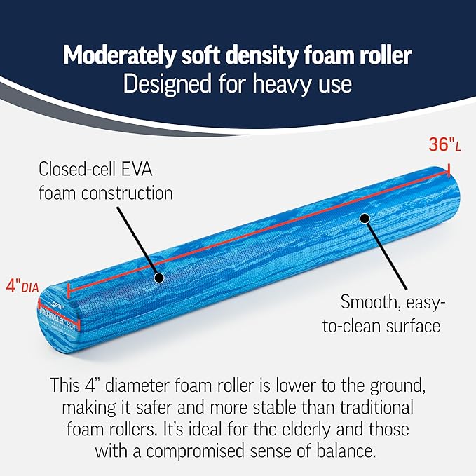 OPTP PRO-Roller Soft Density Foam Roller ??Low Density Soft Foam Roller for Physical Therapy