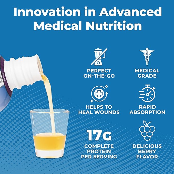 Berry Sugar Free Liquid Protein Shot - 16oz Anti Aging. Proven to Boost Immunity. Formula Trusted