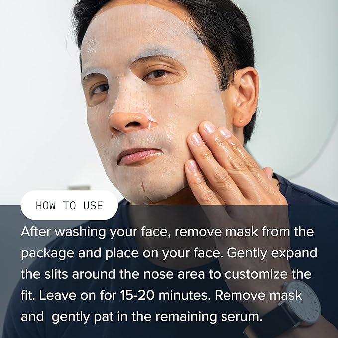 Cardon Cactus Soothing Sheet Mask | Korean Sheet Masks for Sensitive Skin Post-Shave | Korean Skin