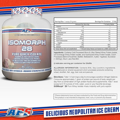 APS Nutrition Isomorph 28 Protein Powder | Pure Whey Isolate | Cold Pressed, Ultra- Filtered, & Ion